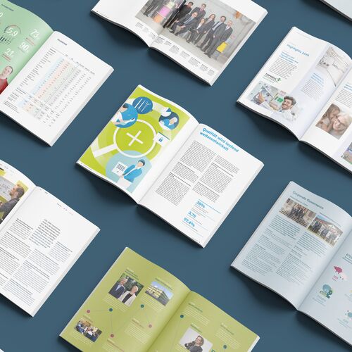 Unterschiedliche Jahresberichte für Medbase, IPW, KSW, KZU, Rivora, VZPM