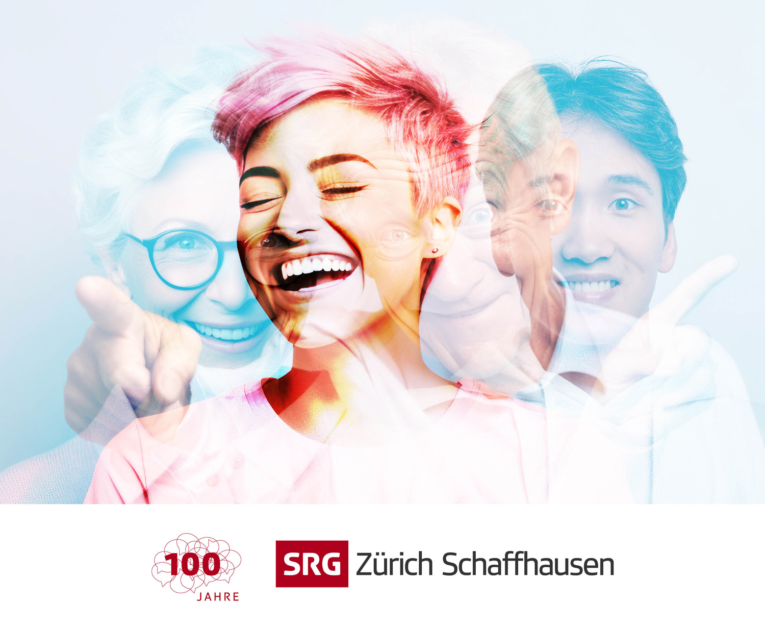 Kampagnenbild für die Vernissage Töne & Talks zum 100-Jahr-Jubiläum